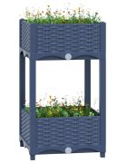 vidaXL Повдигната леха 40x40x71 см полипропилен