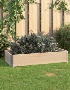 vidaXL Повдигната леха 50x100 см борово дърво масив