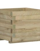 vidaXL Повдигната леха 50x50x40 см дървена квадратна
