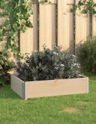 vidaXL Повдигната леха 60x80 см борово дърво масив