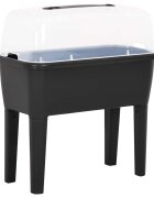 vidaXL Повдигната леха 77x387x82 см PP