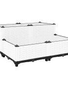 vidaXL Повдигната леха 80x80x38 см полипропилен