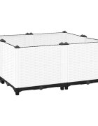 vidaXL Повдигната леха 80x80x38 см полипропилен