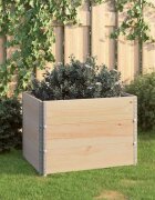 vidaXL Повдигнати лехи 3 бр 60x80 см борово дърво масив