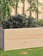 vidaXL Повдигнати лехи 3 бр 80x120 см борово дърво масив