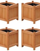vidaXL Повдигнати лехи 4 бр 30x30x30 см