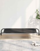 vidaXL Повдигнато легло за кучета черно 110x65x20 cm Оксфорд плат