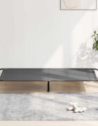 vidaXL Повдигнато легло за кучета сиво 150x90x20 cm Текстилен стомана