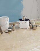 vidaXL Прахосмукачна кърпа с лепило 12 бр. Прозрачен 55 x 3300 см HDPE