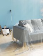 vidaXL Прахова завеса 6 бр. Прозрачен 400 x 500 cm HDPE