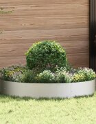 vidaXL Пръстен за саксия 5 бр. Сребрист 120 x 120 x 20 см
