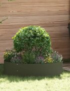 vidaXL Пръстен за саксия Маслинено зелено 80 x 80 x 20 cm