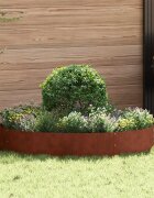 vidaXL Пръстен за саксия Ръждясало 120 x 120 x 20 см