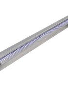 vidaXL Правоъгълен фонтан за басейн LED неръждаема стомана 90 см