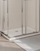 vidaXL Правоъгълно ABS душ корито бяло 70x100 см
