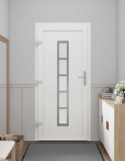 vidaXL Предна врата Антрацит 88 x 200 cm ПВЦ
