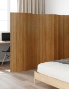 vidaXL Преграда за стая кафяв ширина 800 см височина 165 см бамбук