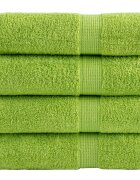 vidaXL Premium Hand Towels 4 pcs Apple Green 50x100 cm 600 gsm 100% Cotton - Untranslated