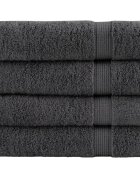 vidaXL Premium Hand Towels 4pcs Anthracite 50x100cm 600gsm 100% Cotton - Untranslated