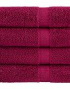 vidaXL Premium Hand Towels 4pcs Bordeaux 50x100cm 600gsm 100% Cotton - Untranslated