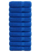 vidaXL Премиум хавлиени кърпи SOLUND 10 бр сини 100x150 см 600 gsm