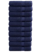 vidaXL Премиум хавлиени кърпи SOLUND 10 бр сини 100x150 см 600 gsm