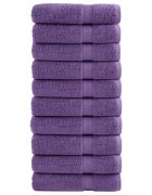 vidaXL Премиум хавлиени кърпи SOLUND 10 бр зелени 100x150 см 600 gsm