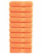 vidaXL Премиум хавлиени кърпи SOLUND 10 бр зелени 100x150 см 600 gsm