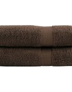vidaXL Премиум хавлиени кърпи SOLUND 2 бр кафяви 100x150см 600 gsm
