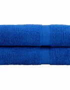 vidaXL Премиум хавлиени кърпи SOLUND 2 бр сини 100x150 см 600 gsm