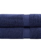 vidaXL Премиум хавлиени кърпи SOLUND 2 бр сини 100x150 см 600 gsm
