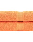 vidaXL Премиум хавлиени кърпи SOLUND 2 бр зелени 100x150 см 600 gsm
