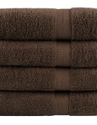 vidaXL Премиум хавлиени кърпи SOLUND 4 бр кафяви 100x150см 600 gsm