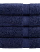 vidaXL Премиум хавлиени кърпи SOLUND 4 бр сини 100x150 см 600 gsm