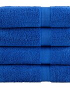 vidaXL Премиум хавлиени кърпи SOLUND 4 бр сини 100x150 см 600 gsm
