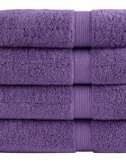vidaXL Премиум хавлиени кърпи SOLUND 4 бр зелени 100x150 см 600 gsm