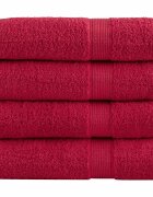 vidaXL Премиум хавлиени кърпи SOLUND 4 бр зелени 100x150 см 600 gsm
