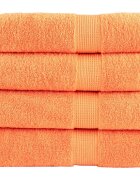 vidaXL Премиум хавлиени кърпи SOLUND 4 бр зелени 100x150см 600 gsm