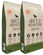 vidaXL Премиум храна за кучета Adult Sensitive Lamb & Rice 2 бр 30 кг