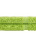 vidaXL Премиум кърпи сауна SOLUND 2 бр ябълковозелени 80x200 см 600gsm