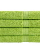 vidaXL Премиум кърпи сауна SOLUND 4 бр ябълковозелени 80x200 см 600gsm