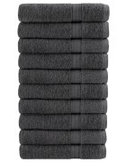vidaXL Премиум кърпи SOLUND 10 бр антрацит 100x200 см 600 gsm