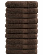 vidaXL Премиум кърпи SOLUND 10 бр кафяви 100x200 см 600 gsm