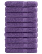 vidaXL Премиум кърпи SOLUND 10 бр лилави 100x200 см 600 gsm