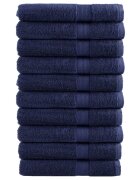vidaXL Премиум кърпи SOLUND 10 бр нейви сини 100x200 см 600 gsm