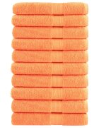 vidaXL Премиум кърпи SOLUND 10 бр оранжеви 100x200 см 600 gsm