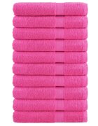 vidaXL Премиум кърпи SOLUND 10 бр розови 100x200 см 600 gsm