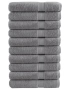 vidaXL Премиум кърпи SOLUND 10 бр сиви 100x200 см 600 gsm