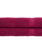 vidaXL Премиум кърпи SOLUND 2 бр бордо 100x200 см 600 gsm
