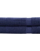 vidaXL Премиум кърпи SOLUND 2 бр нейви сини 100x200 см 600 gsm